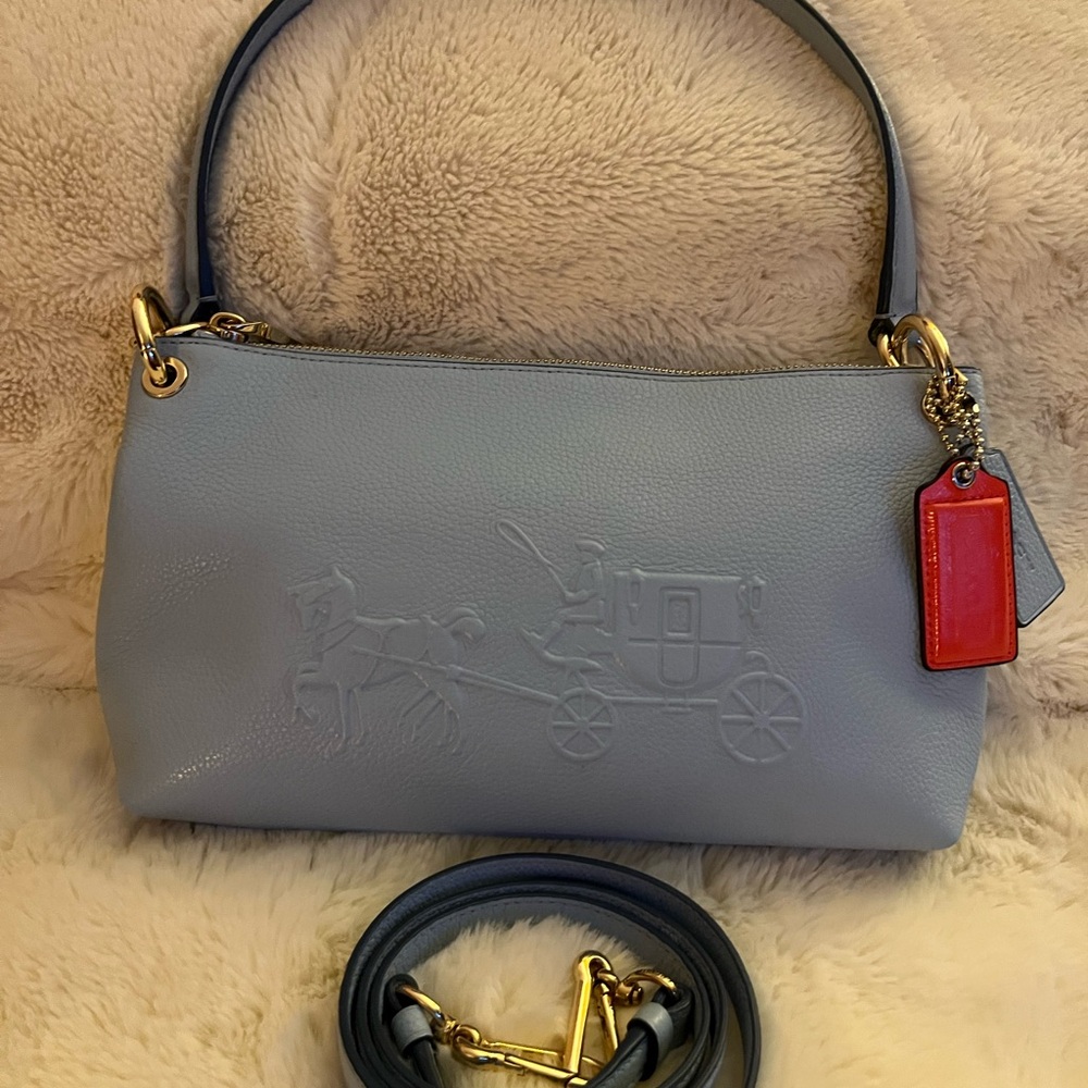 COACH CHARLEY DEBOSSED HORSE AND CARRIAGE BAG